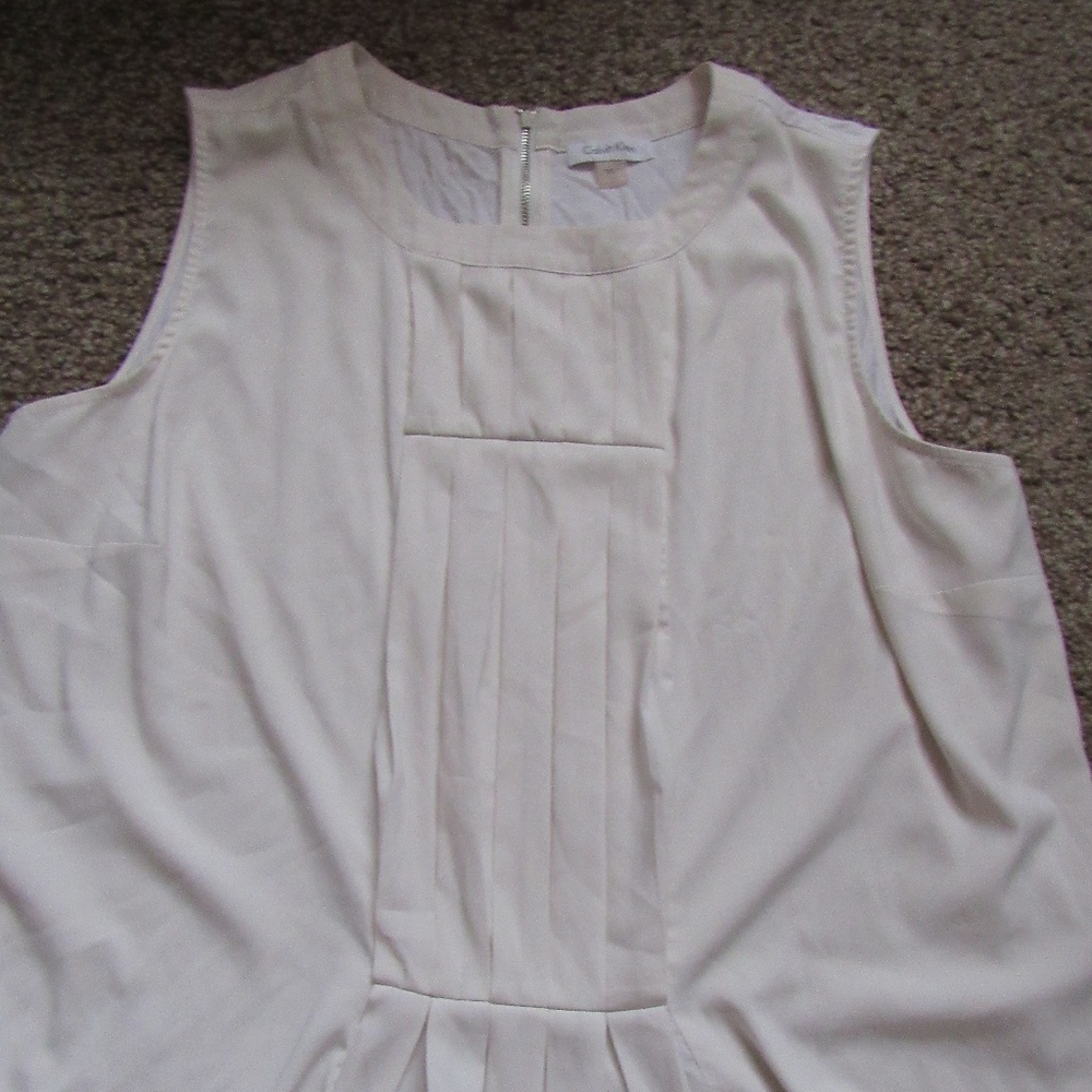 CALVIN KLEIN WOMENS SLEEVELESS SHIRT